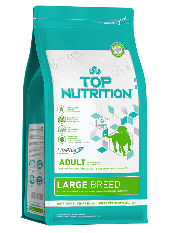 TOP NUTRITION ADULTO RAZA GRANDE X15+3KG